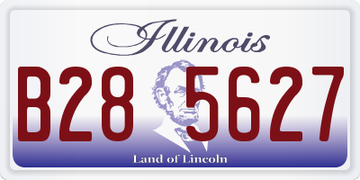 IL license plate B285627