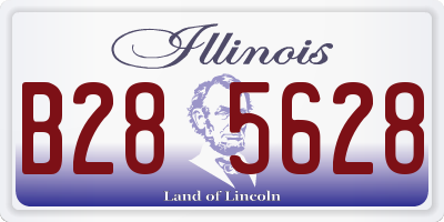 IL license plate B285628