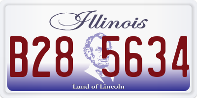 IL license plate B285634