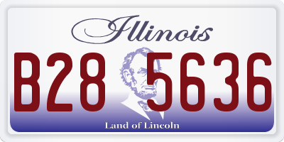 IL license plate B285636