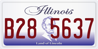 IL license plate B285637