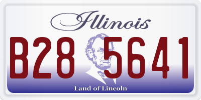 IL license plate B285641
