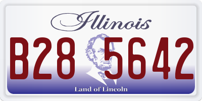 IL license plate B285642