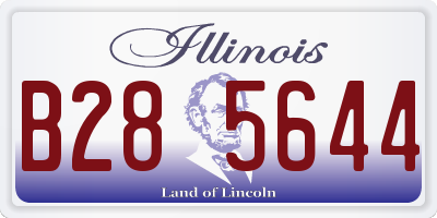 IL license plate B285644