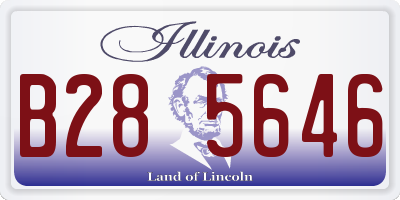 IL license plate B285646