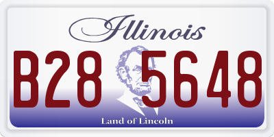 IL license plate B285648