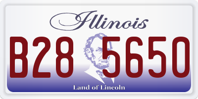 IL license plate B285650