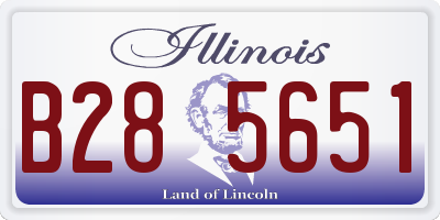 IL license plate B285651