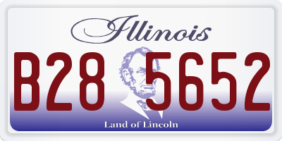 IL license plate B285652