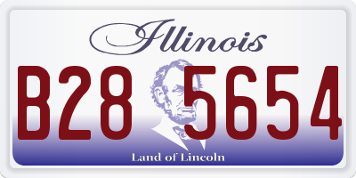 IL license plate B285654
