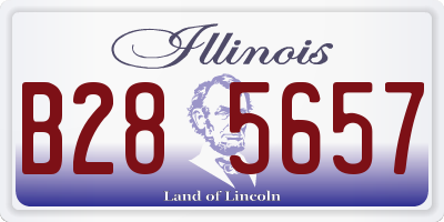IL license plate B285657