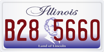 IL license plate B285660
