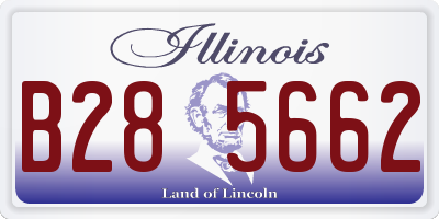 IL license plate B285662