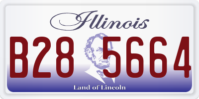 IL license plate B285664