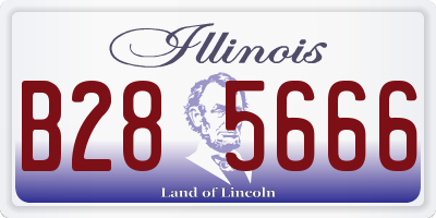 IL license plate B285666