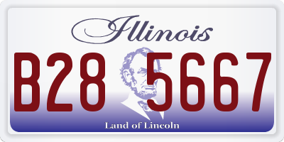 IL license plate B285667