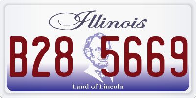 IL license plate B285669