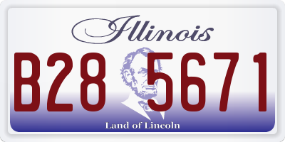 IL license plate B285671