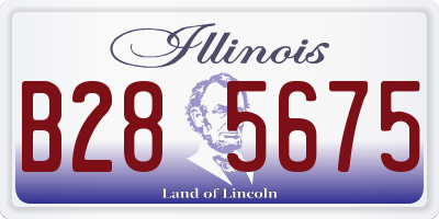 IL license plate B285675