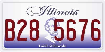IL license plate B285676