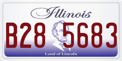 IL license plate B285683