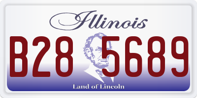 IL license plate B285689