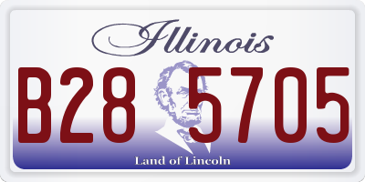 IL license plate B285705