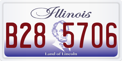 IL license plate B285706