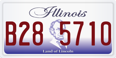 IL license plate B285710
