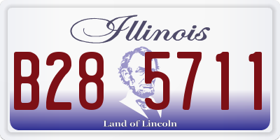 IL license plate B285711