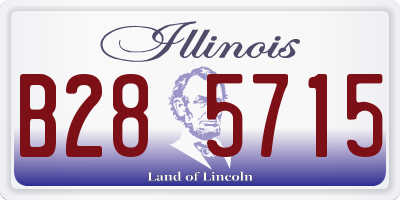 IL license plate B285715