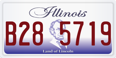 IL license plate B285719