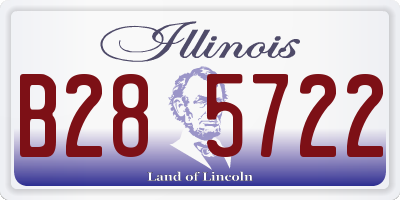 IL license plate B285722