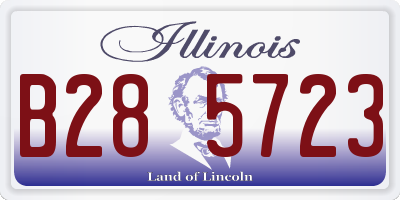 IL license plate B285723