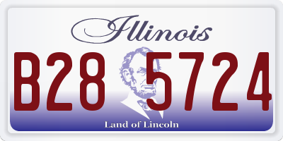 IL license plate B285724