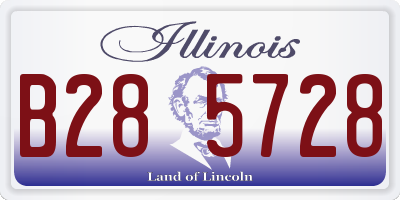 IL license plate B285728
