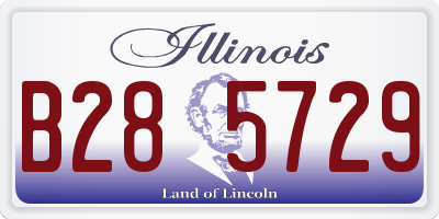 IL license plate B285729