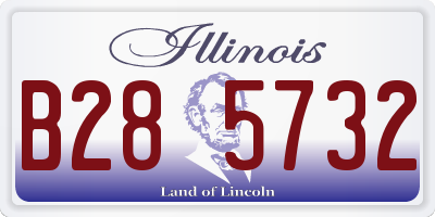 IL license plate B285732
