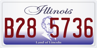 IL license plate B285736