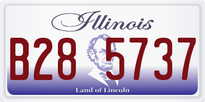 IL license plate B285737
