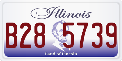 IL license plate B285739