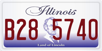 IL license plate B285740