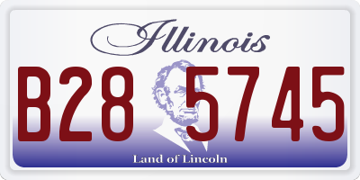IL license plate B285745