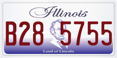 IL license plate B285755