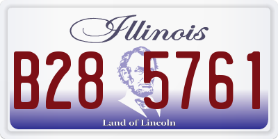 IL license plate B285761