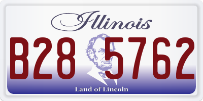 IL license plate B285762