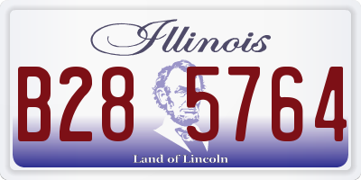 IL license plate B285764