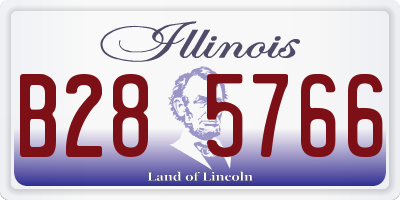 IL license plate B285766