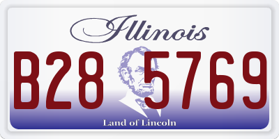 IL license plate B285769