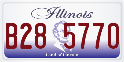 IL license plate B285770
